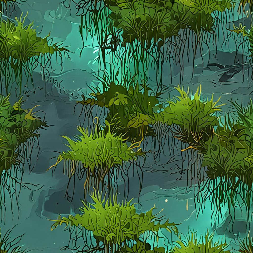 Mystic Swamp Water Surface Found In An Eerie Fog-Covered Marshland, Still, Refle Texture Pack