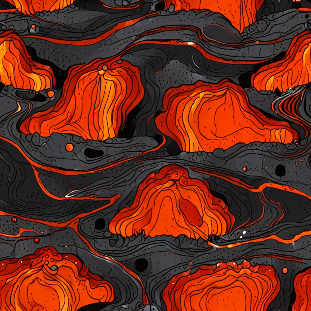 Freshly Hardened Molten Lava Flow In A Geothermal Hot Spring Field, A Layer Of F Texture Pack