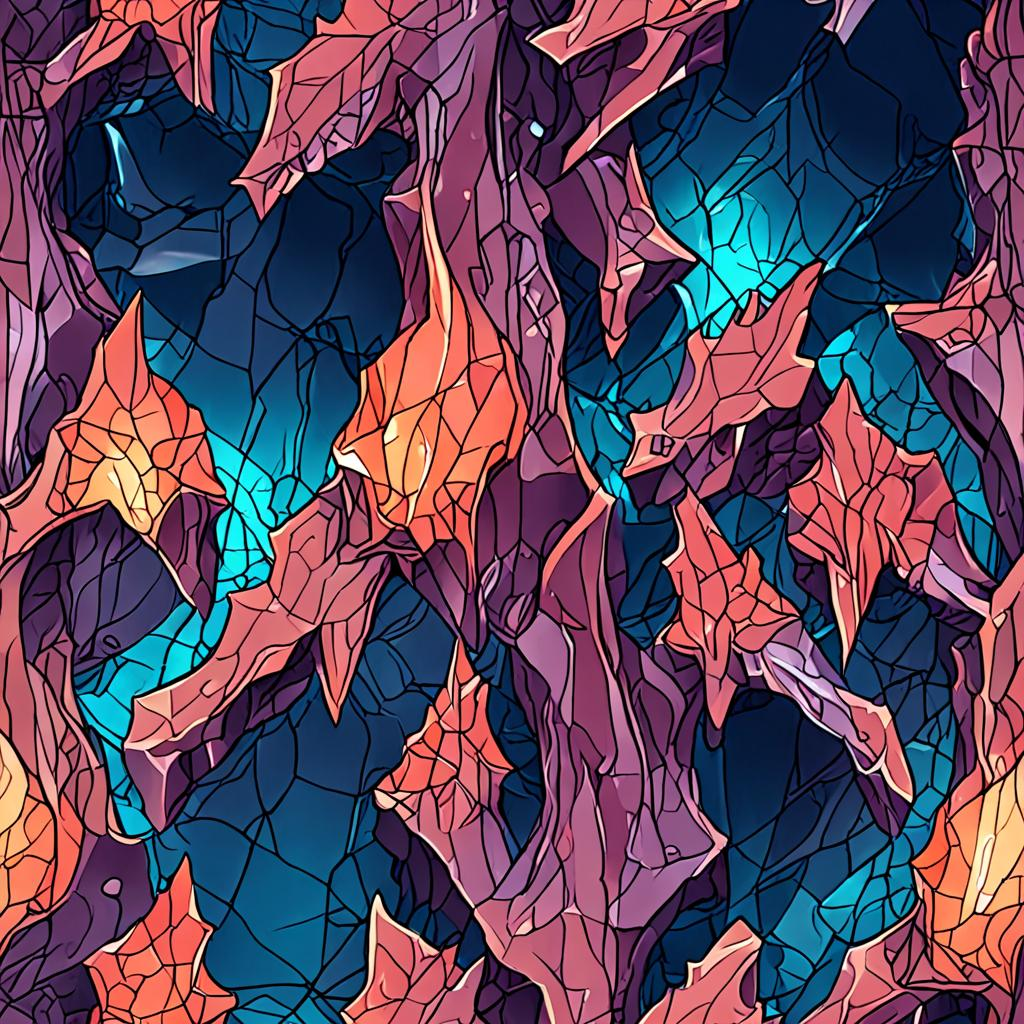 Ancient Translucent Alien Resin Surface In An Underground Crystal Cavern, Delica Texture Pack