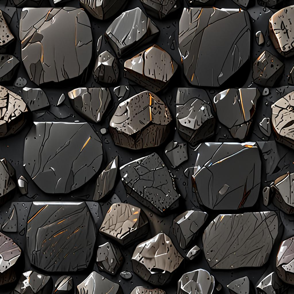 Fogged Polished Obsidian Surface With A Subtle Rippled Distortion Across The Sur Texture Pack