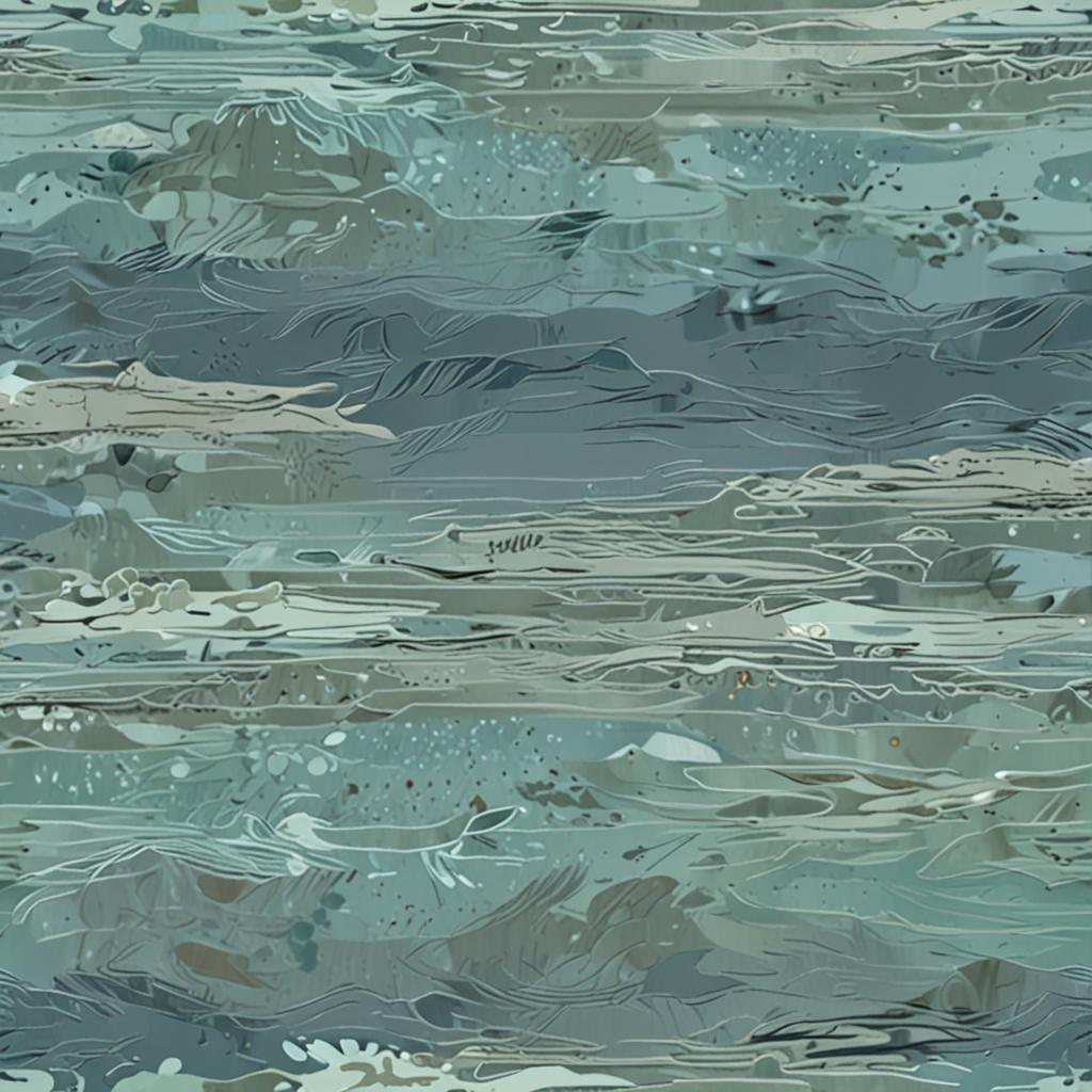 Rippling Ocean Water Found In An Eerie Fog-Covered Marshland, Still, A Light Mis Texture Pack