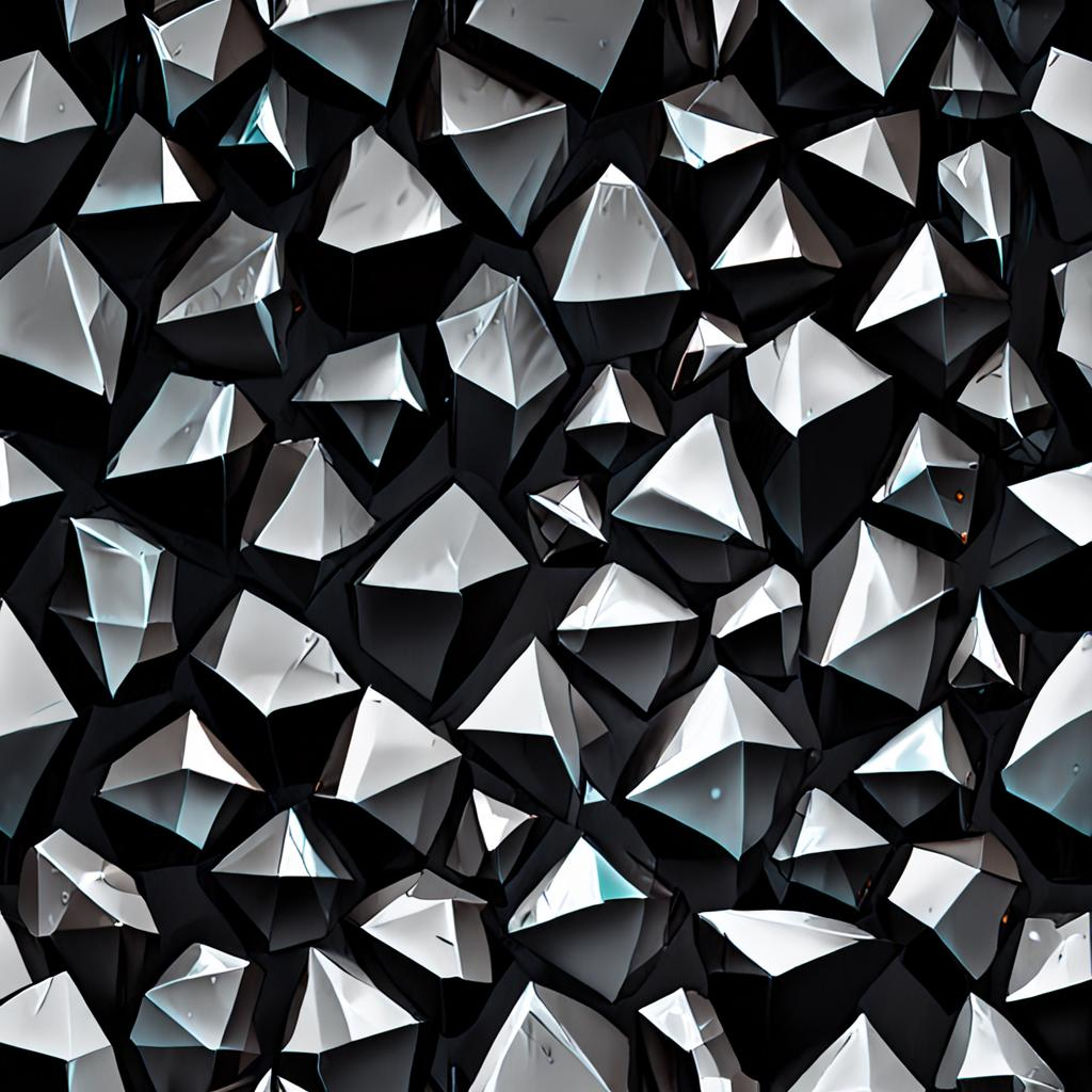 Fogged Polished Obsidian Surface With Sharp Angular Facets Catching The Light An Texture Pack