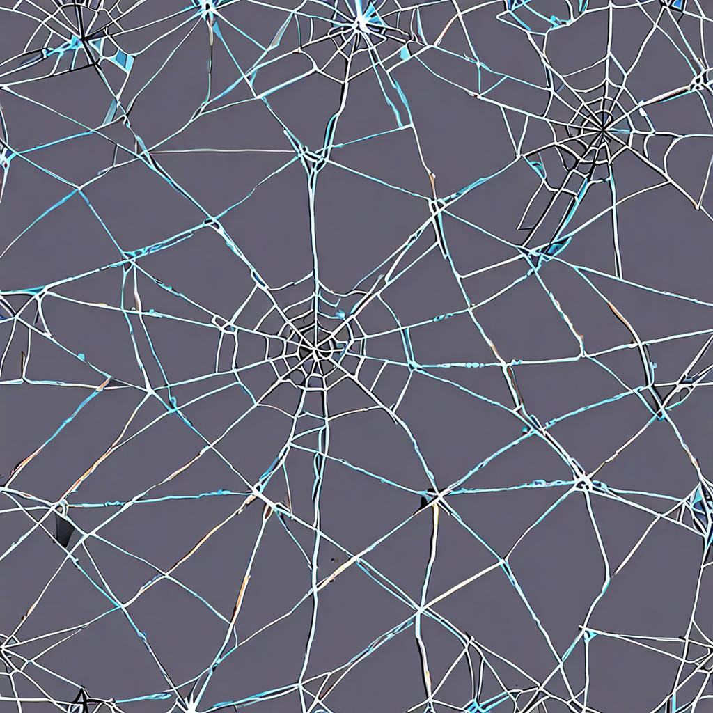 Shattered Cracked Windshield Glass, Fine Cracks Spreading In A Spiderweb Pattern Texture Pack