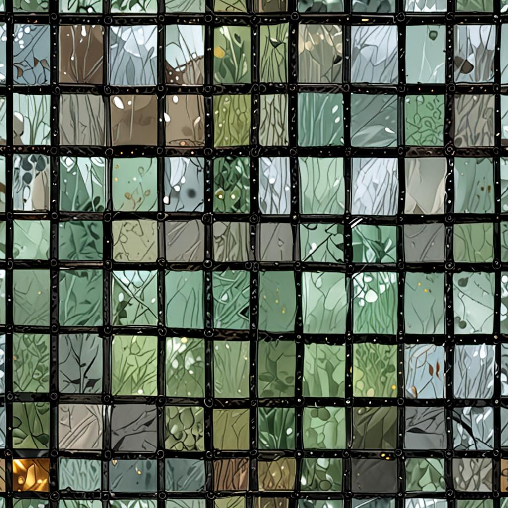 Fogged Frosted Window Glass In An Old Greenhouse, Small Chips Along The Edges Texture Pack