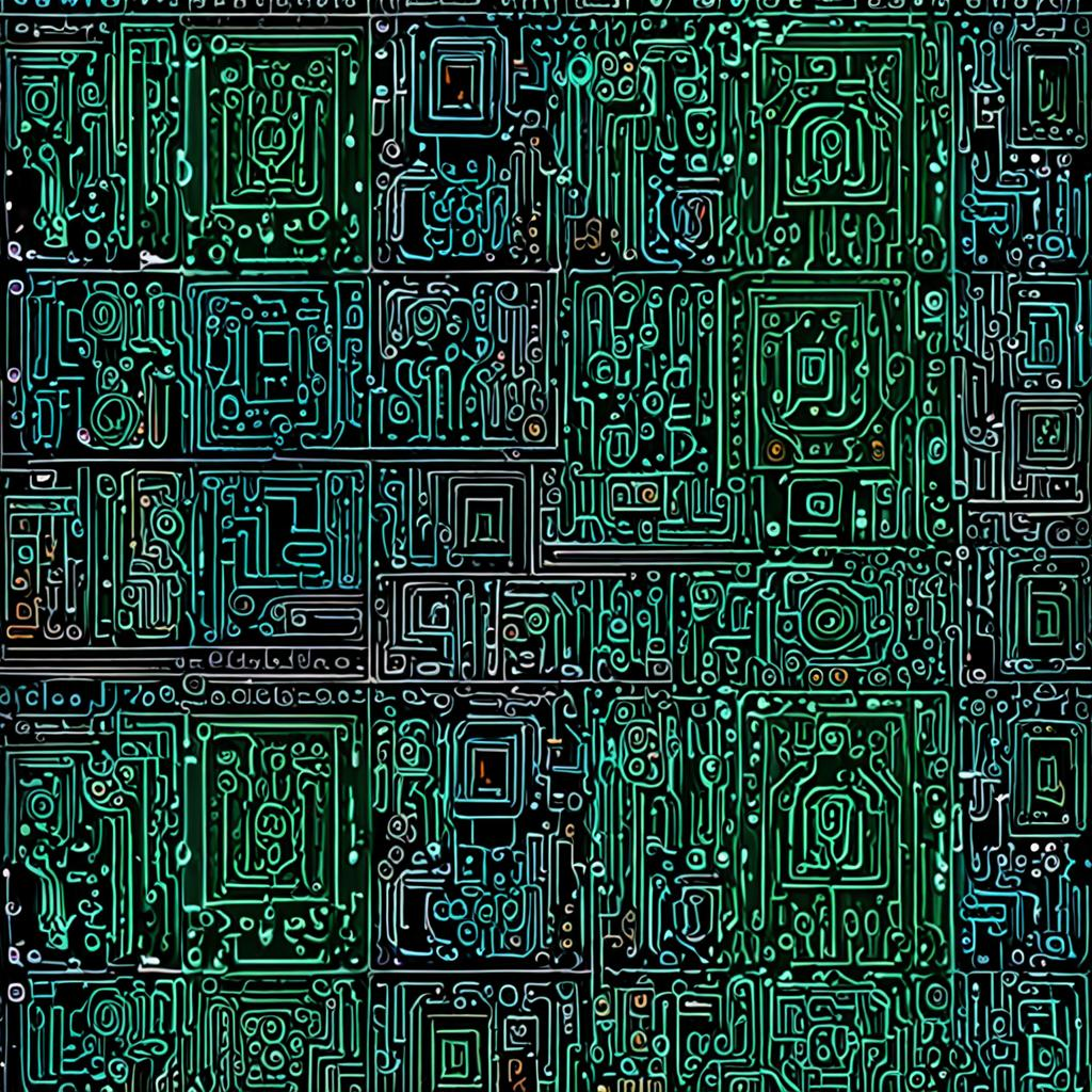 Neon-Lit Glowing Circuit Board Panel, A Faint Hum Of Energy Beneath The Surface Texture Pack