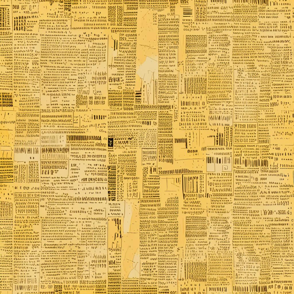 Yellowed Torn Newspaper Page, Subtle Ink Smudges Across The Surface Texture Pack