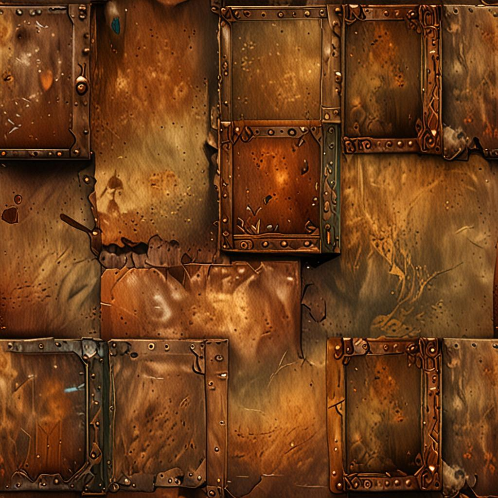 Distressed Leather-Bound Book Cover, A Soft Worn Patina Where It's Handled Most, Texture Pack