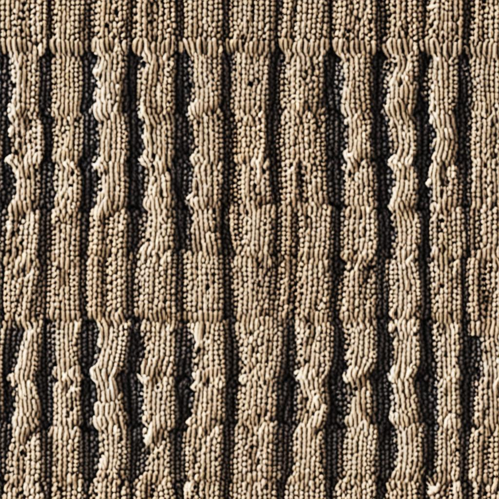 Close-Up Of Sun-Bleached Knitted Wool Sweater Texture, A Soft Nap Catching The L Texture Pack