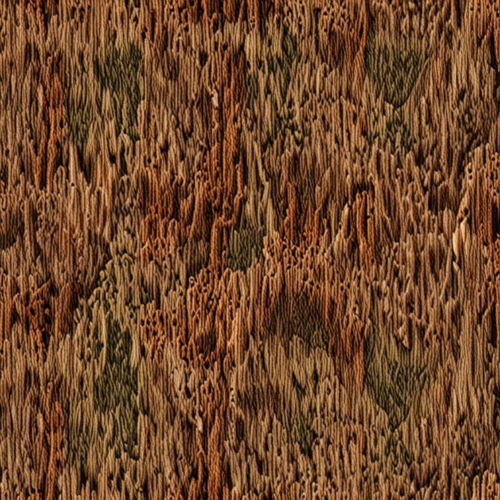 Freshly Installed Shag Carpet Fibers, Worn Flat Patches From Foot Traffic Texture Pack