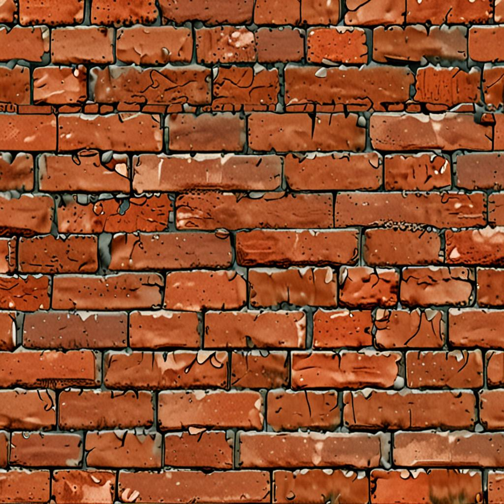 Weathered Clay Brick Found In A Historic Town Square, Mossy, Grout Lines Darkene Texture Pack