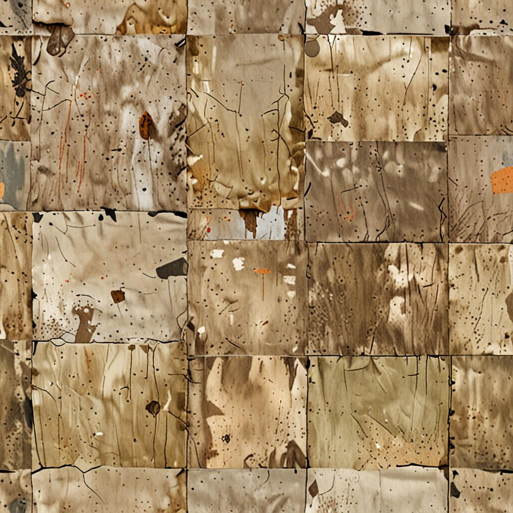 Weathered Textured Lime Plaster With Hairline Cracks Between Tiles And Faint Gra Texture Pack
