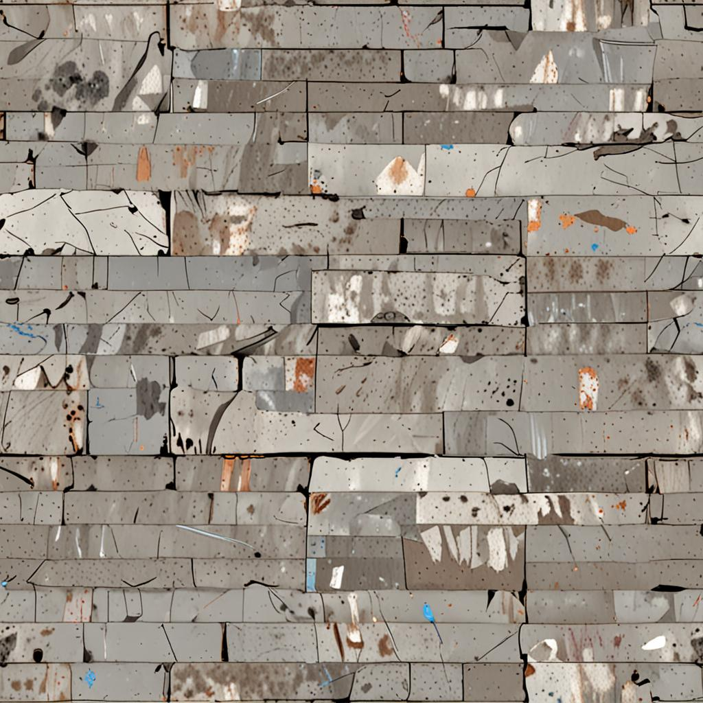 Freshly Rendered Exposed Rebar Concrete, Faint Graffiti Ghosting Beneath New Pai Texture Pack