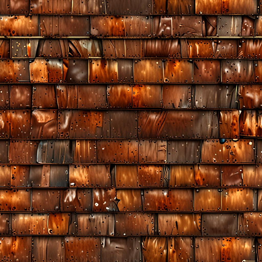 Patinated Copper Roofing Found In A Vintage Machine Shop, Corroded, Fine Scratch Texture Pack