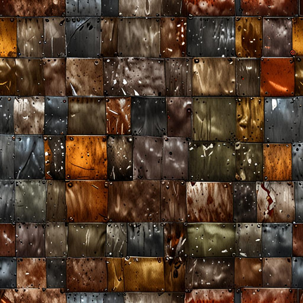 Weathered Diamond-Plate Steel Flooring With Chipped Enamel Exposing Bare Metal A Texture Pack