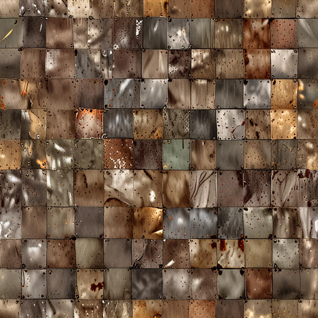 Salt-Corroded Diamond-Plate Steel Flooring In A Factory Production Floor, Sun-Bl Texture Pack