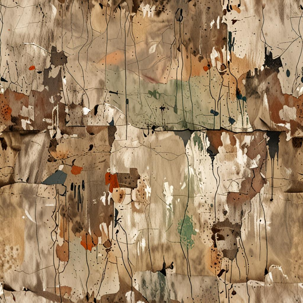 Grimy Crumbling Stucco Plaster Wall, Faint Graffiti Ghosting Beneath New Paint Texture Pack