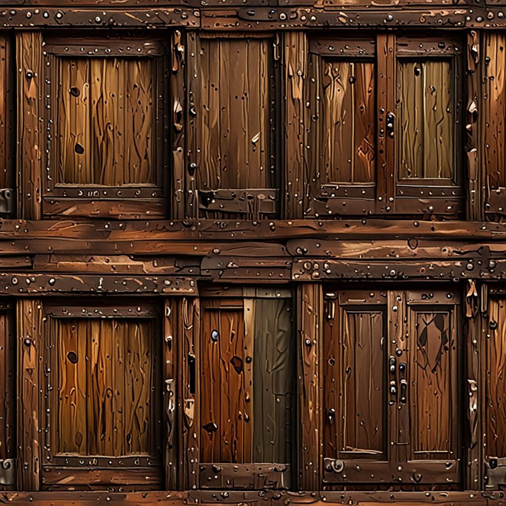 Carved Wooden Door Panel, Roughly Hewn And Peeling Paint Flakes At The Edges, Pa Texture Pack