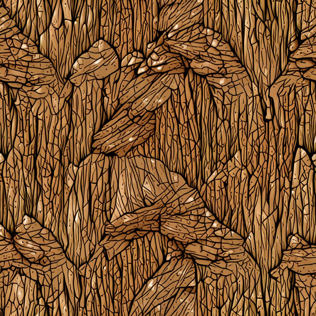 Cork Bark Texture Found In A Forest Hiking Trail, Wild, Fine Cobwebs Strung Betw Texture Pack