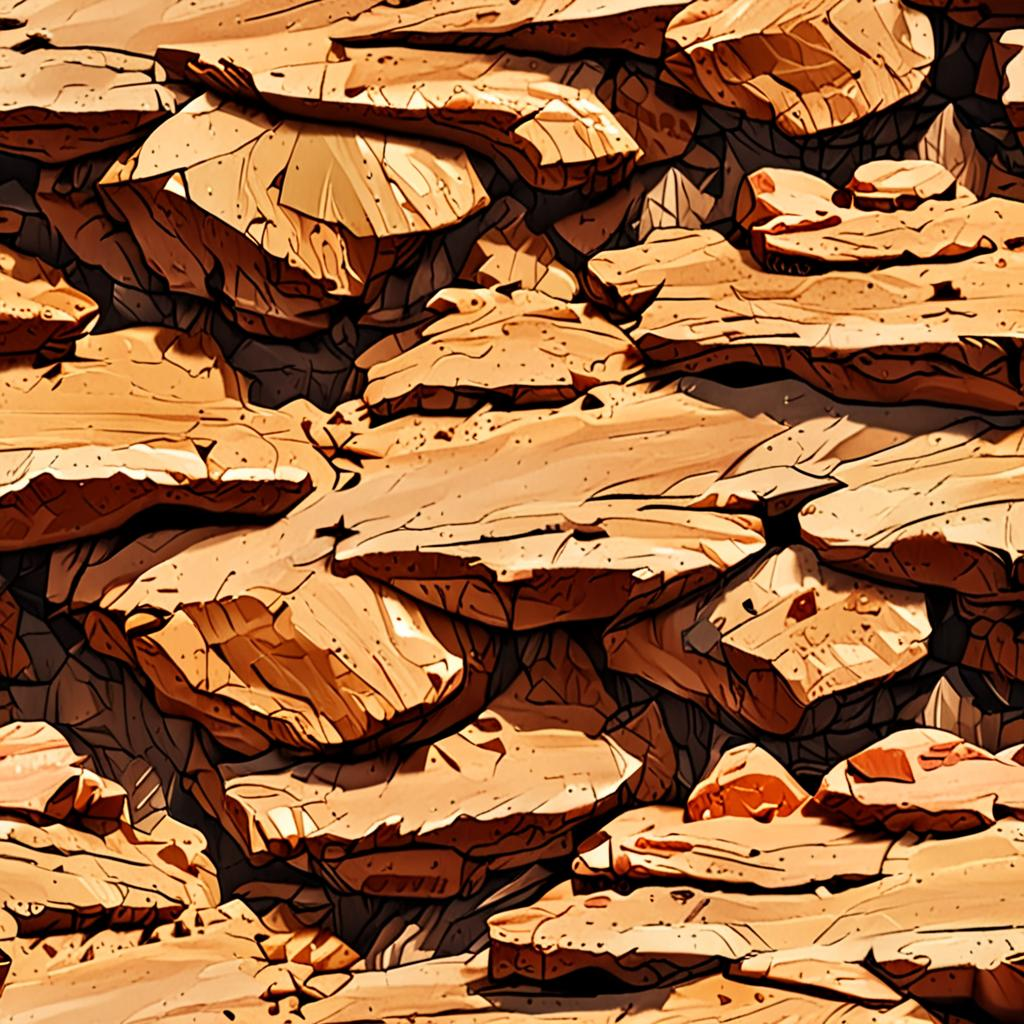 Storm-Battered Sandstone Bedrock With Deep Erosion Channels Cutting The Surface Texture Pack