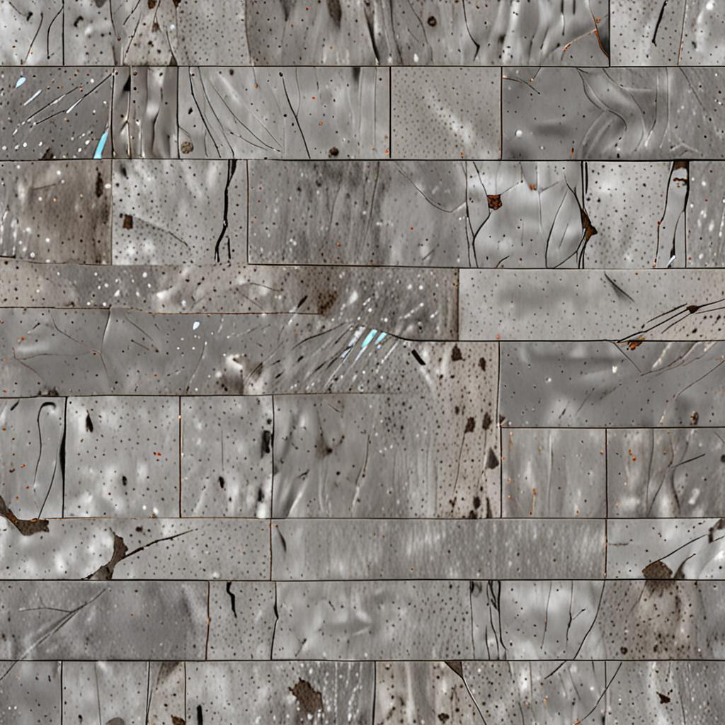 Close-Up Of Rain-Slicked Cracked Concrete Sidewalk, Wind-Blown Ripple Patterns, Texture Pack