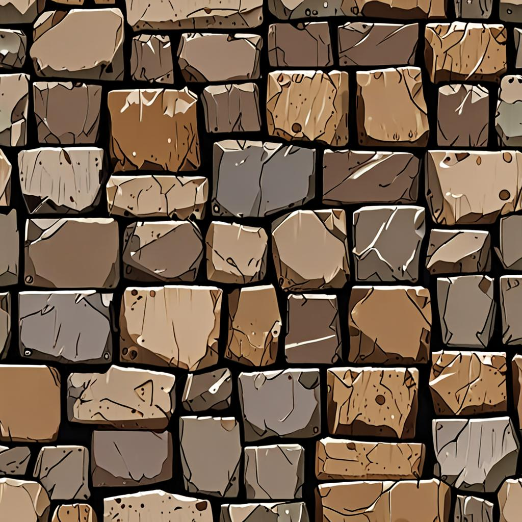 Rain-Slicked Temple Stone Platform, An Irregular Block Pattern With Tightly Fitt Texture Pack