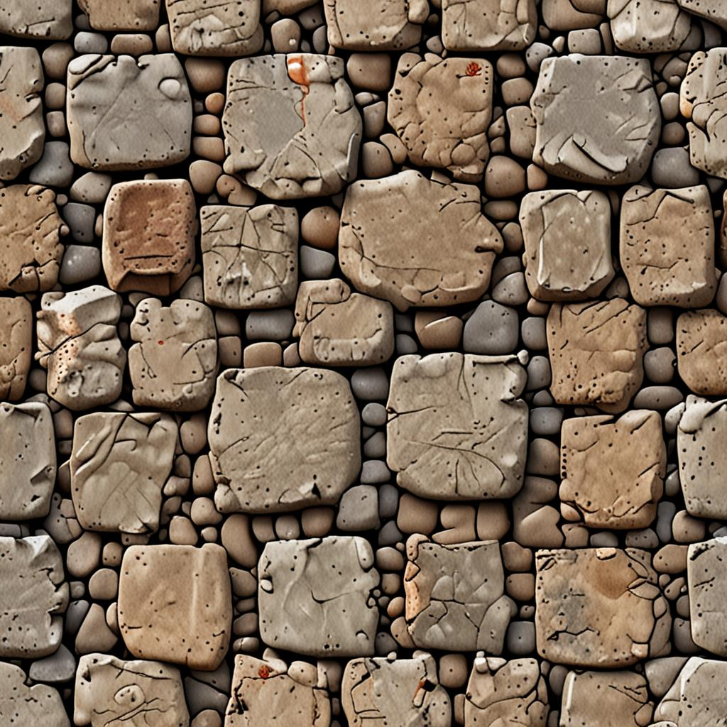 Weathered Pumice Stone Surface In A Medieval Castle Courtyard, Natural Pitting A Texture Pack