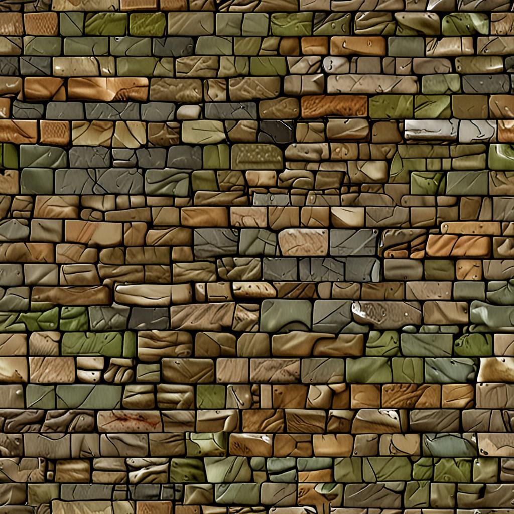 Mossy Stone Staircase, Weathered And An Irregular Block Pattern With Tightly Fit Texture Pack