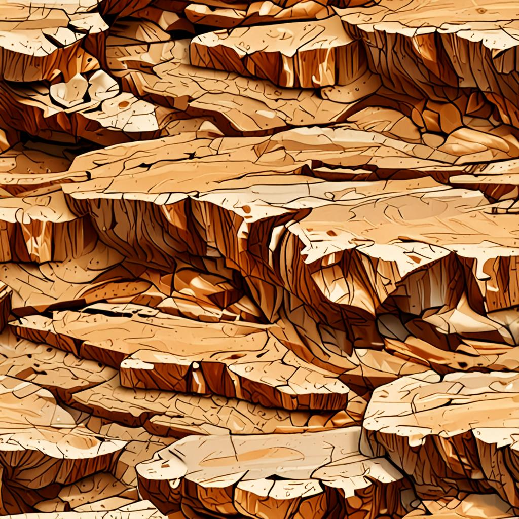 Wind-Carved Sedimentary Rock Strata, An Irregular Block Pattern With Tightly Fit Texture Pack