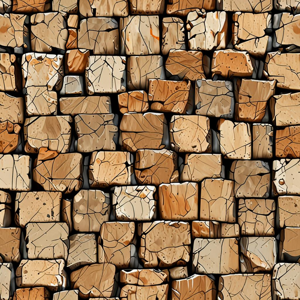 Close-Up Of Rough-Hewn Quarry-Cut Stone Blocks, Natural Pitting And Small Pockma Texture Pack