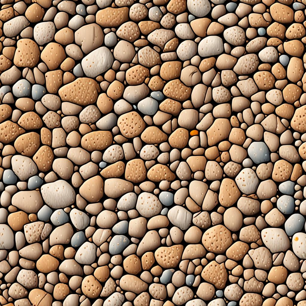 Close-Up Of Weathered Packed Gravel Path, Scattered Tufts Of Dry Grass Pushing T Texture Pack