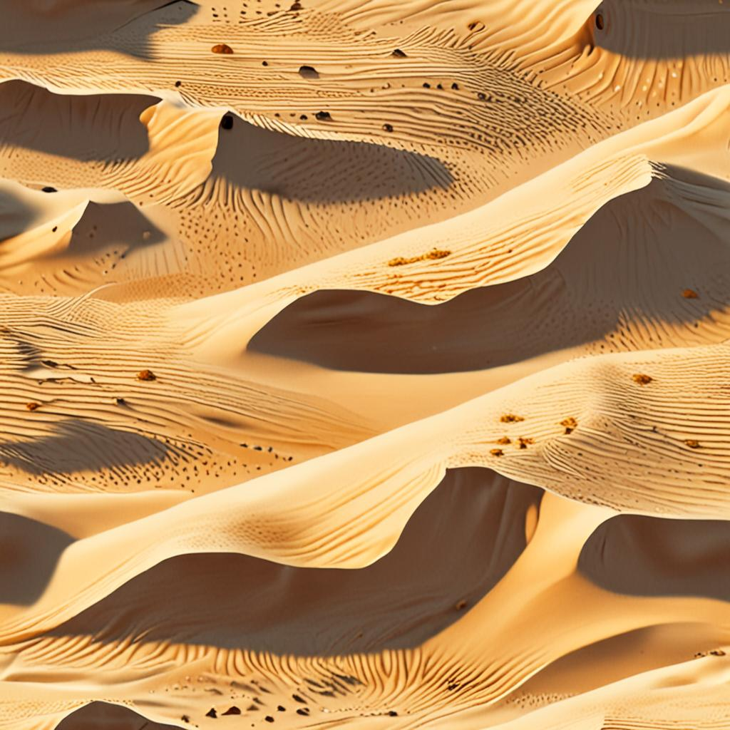 Wind-Rippled Dune Sand Found In A Coastal Dune Field, Sun-Cracked, A Web Of Shri Texture Pack