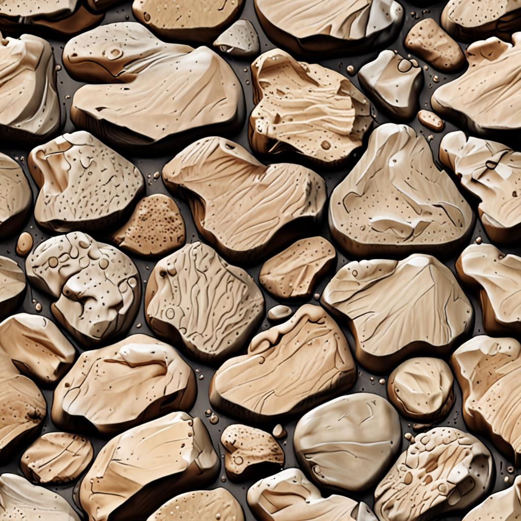Wind-Rippled Loose Scree Talus Slope, Footprints Pressed Into The Surface, Subtl Texture Pack