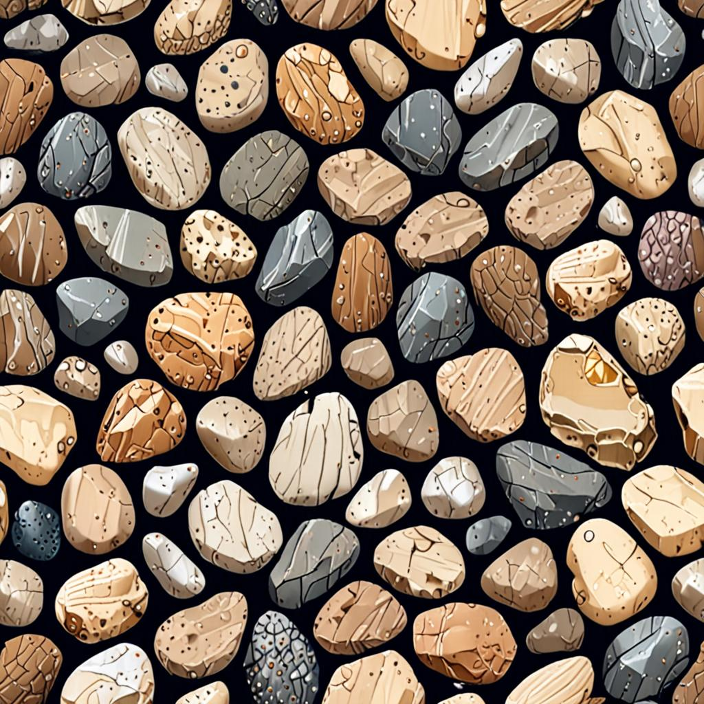Wind-Rippled Loose Scree Talus Slope With A Scattering Of Small Rounded Pebbles Texture Pack