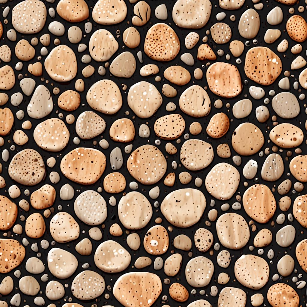 Sandblasted Damp Clay Riverbank With Patches Of Dry Cracked Mud And A Scattering Texture Pack