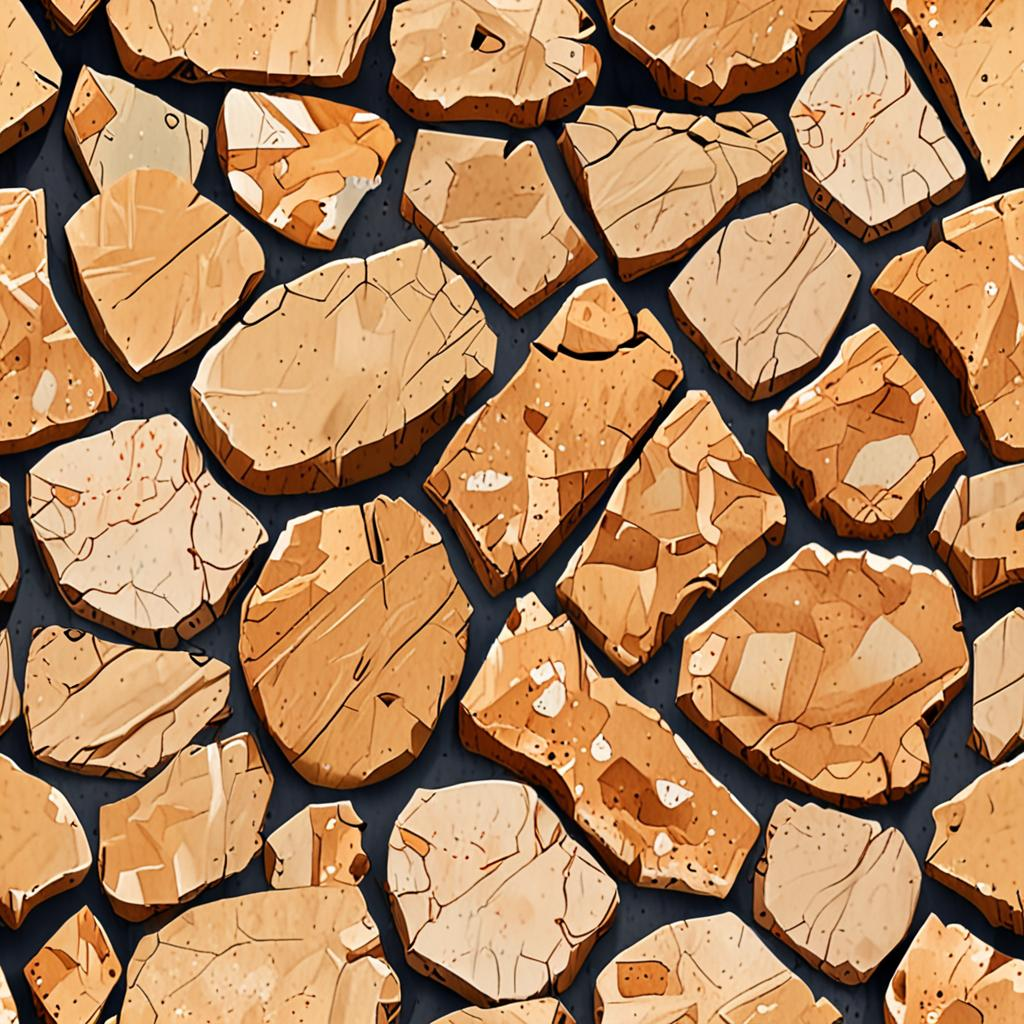 Close-Up Of Weathered Quarried Sandstone Slabs, Small Fractures Radiating Outwar Texture Pack